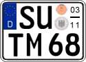 German license plate, Seasonal plates