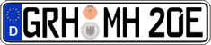 German license plate, Electric vehicles