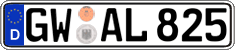 German license plate, Regular plates