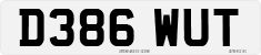 License plate of the United Kingdom, 1983 year system