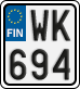License plate of Finland, Motorcycles