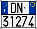 License plate of Italy, Motorcycles (1994 year series)