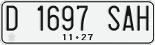 License plate of Indonesia, Regular plates