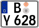 German license plate, Regular plates