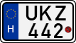 license plates of Hungary, Motorcycles (1990)