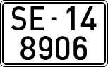 License plates of Spain, 1900 year series