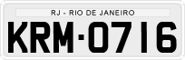 License plate of Brazil, Private owners (1990)