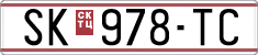 License plate of North Macedonia, Regular plates (1993)