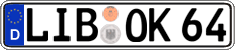 German license plate, Regular plates