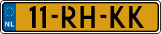 License plate of the Netherlands, Cars