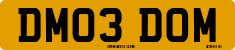 License plate of the United Kingdom, 2001 year system