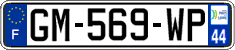 French license plate, SIV (ordinary)