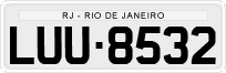 License plate of Brazil, Private owners (1990)