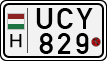 license plates of Hungary, Motorcycles (1990)