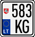 License plate of Lithuania, Motorcycles