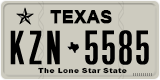 Texas, Regular plates (2012) (АBC-1234)