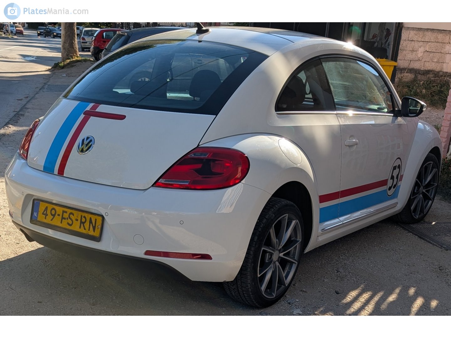 49-FS-RN, License plate without vehicle 