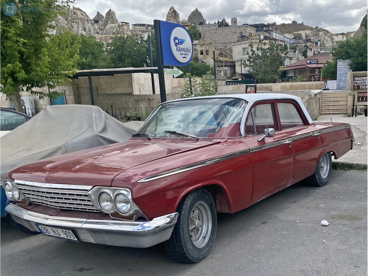 38 HJ 909, Chevrolet Bel Air 5th gen 1962 4-door Sedan (1569/1669; B-body), 1st facelift, 1961–1962
