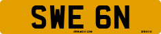 License plate of the United Kingdom, 1963 year system