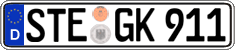 German license plate, Regular plates