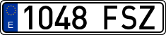 License plates of Spain, Ordinary (2000)