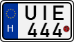 license plates of Hungary, Motorcycles (1990)