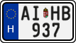 license plates of Hungary, Regular plates (2022)