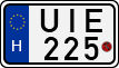 license plates of Hungary, Motorcycles (1990)