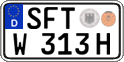 German license plate, Plates for oldtimers (type 