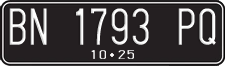 License plate of Indonesia, Regular plates