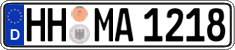 German license plate, Regular plates