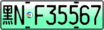 License plate of China, Electric vehicles