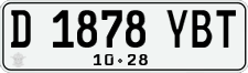 License plate of Indonesia, Regular plates