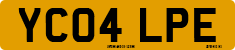 License plate of the United Kingdom, 2001 year system