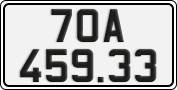 License plate of Vietnam, Cars