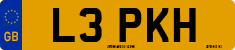 License plate of the United Kingdom, 1983 year system