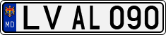License plate of Moldova, Cars (1992)