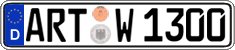 German license plate, Regular plates