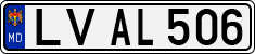 License plate of Moldova, Cars (1992)
