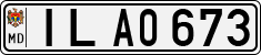 License plate of Moldova, Cars (1992)