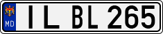 License plate of Moldova, Cars (1992)