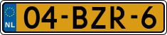License plate of the Netherlands, Heavy Commercial Vehicles (1994 system)