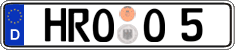 German license plate, Regular plates