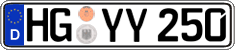 German license plate, Regular plates
