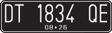 License plate of Indonesia, Regular plates