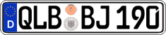 German license plate, Regular plates