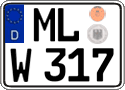 German license plate, Regular plates