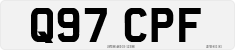License plate of the United Kingdom, 1983 year system