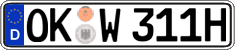 German license plate, Plates for oldtimers (type 