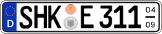 German license plate, Seasonal plates